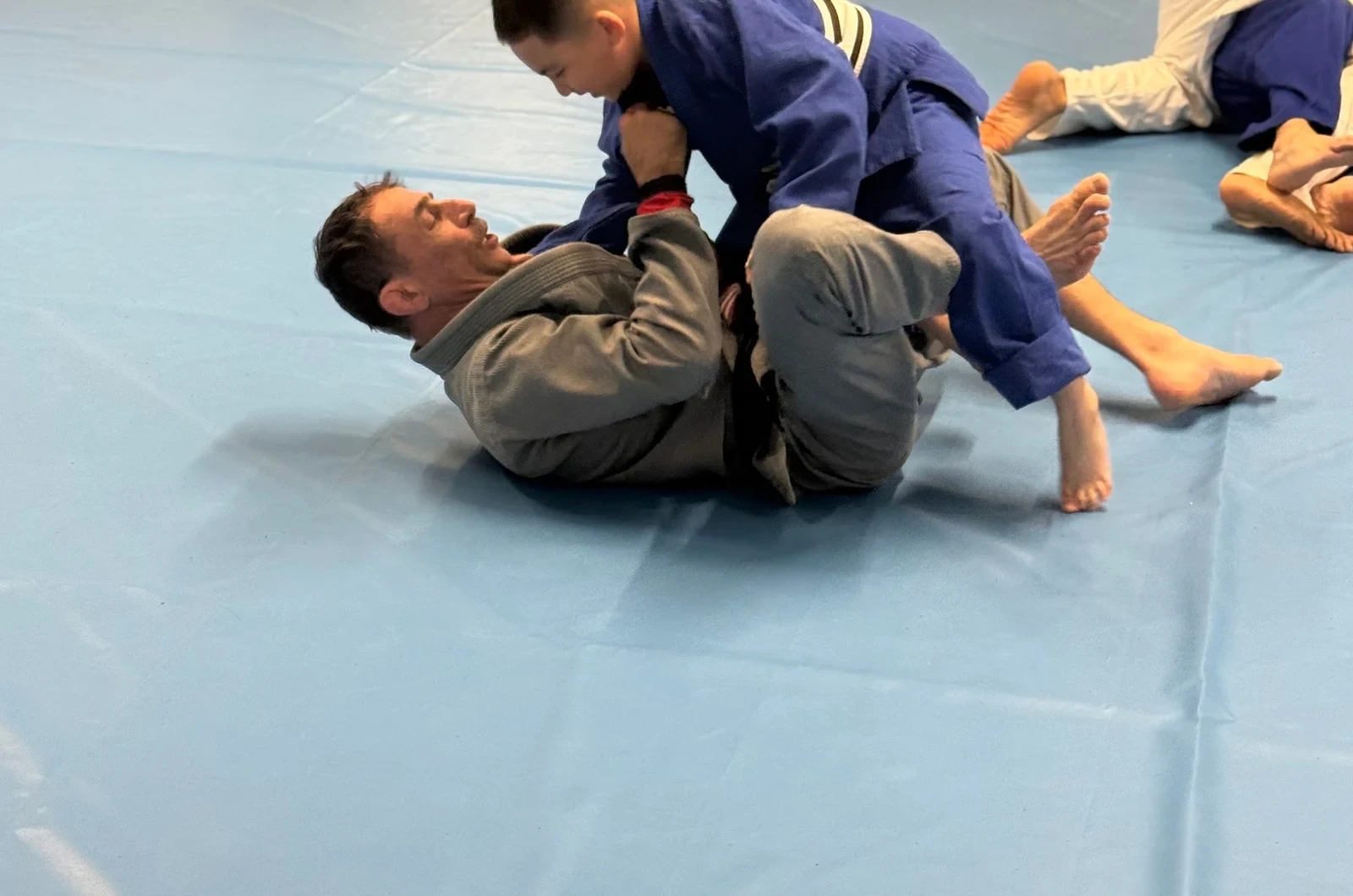 Kids learning sportsmanship through martial arts