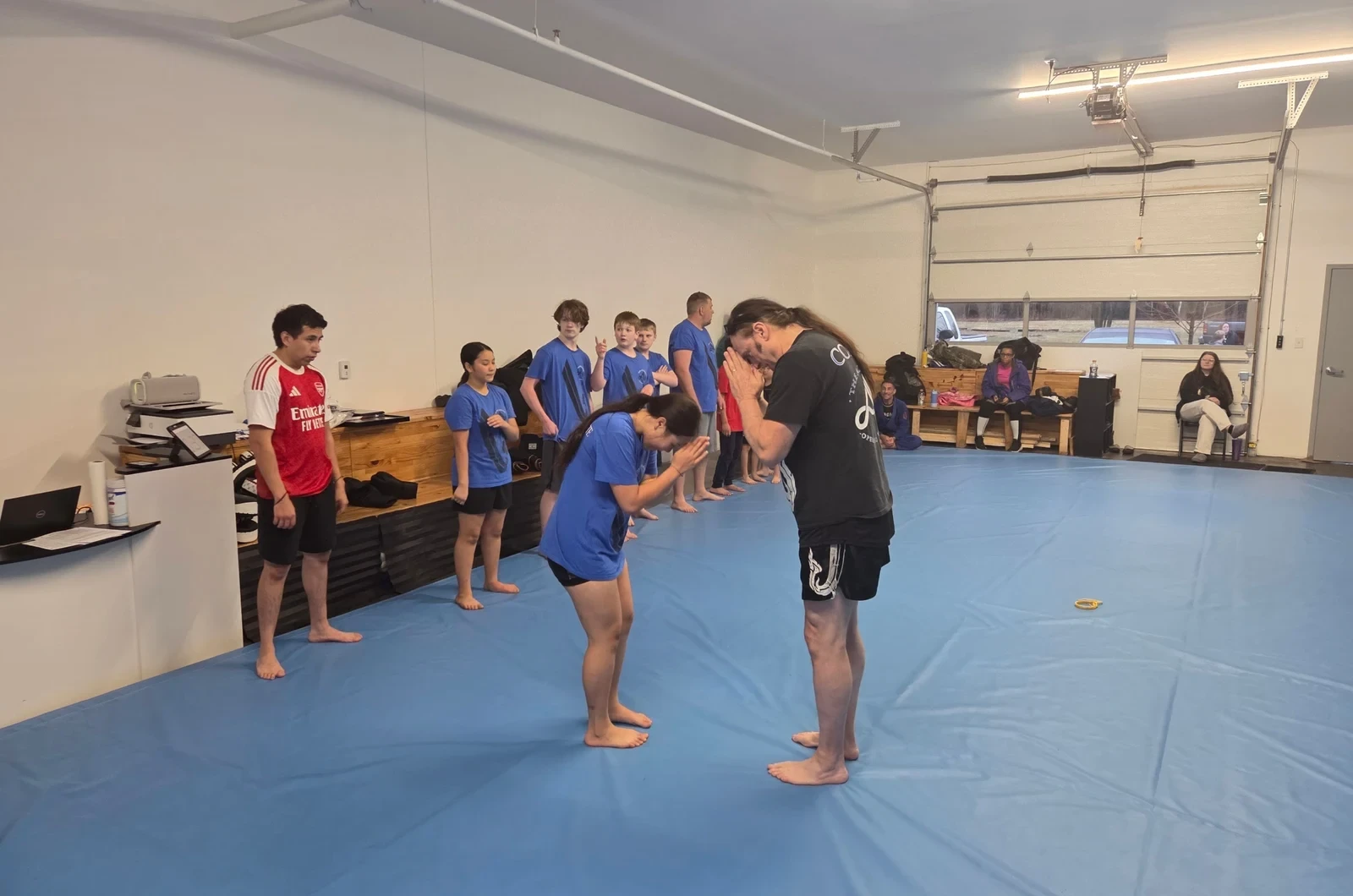 Muay Thai class at Coon Rapids Youth Martial Arts Academy